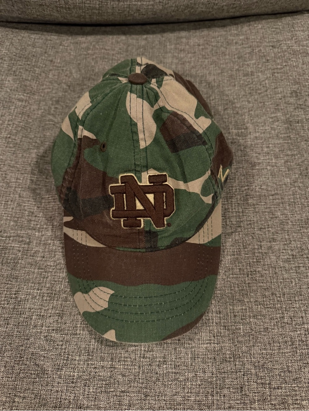 Notre Dame camo hat